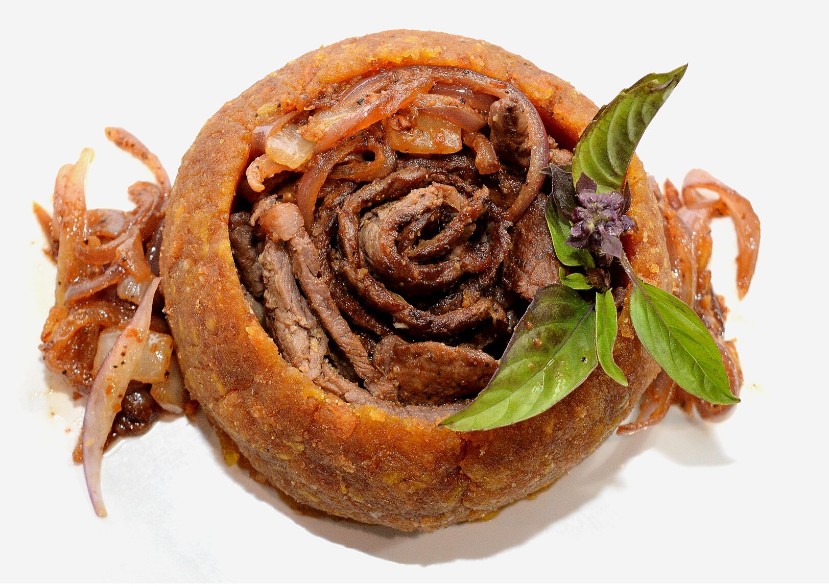 Caribe Signature Mofongo with broth